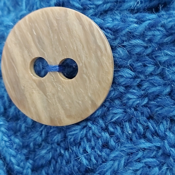 ARAN Woolen Mills PATCHWORK CARDIGAN WITH COLLAR - Picture 5 of 13